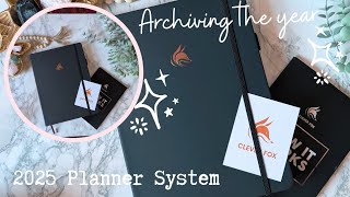 Archiving My Year  2025 Planner System [upl. by Yevette]