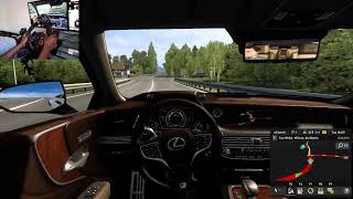 Lexus LS 500 F Sport 2018  Euro Truck Simulator 2  Logitech G29 [upl. by Maite]