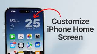 How To Customize your iPhone Home Screen [upl. by Trebron]