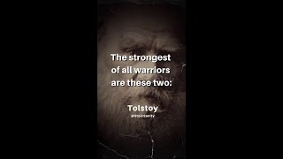 STRONGEST WARRIORS  TOLSTOY QUOTES  WAR AND PEACE shorts [upl. by Yerffeg625]