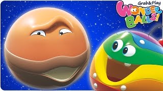 Cartoon  WonderBalls Playground Meet Vivo  원더볼즈 캐릭터 송  비보팀파니공 [upl. by Harshman]