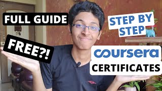 How To Get Paid Coursera Course Certificates For FREE in 2020🔥  Step by Step  Complete Guide [upl. by Shandeigh]