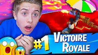 JE TENTE LE TOP 1 SUR LE NOUVEAU MODE DE JEU THE FLOOR IS LAVA SUR FORTNITE BATTLE ROYALE [upl. by Akcirehs]