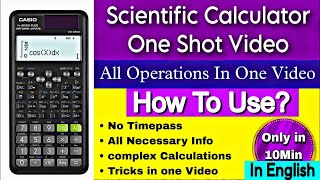 🔥How to use scientific calculator  All in one video  English  casio 991 fx es plus [upl. by Marylee326]