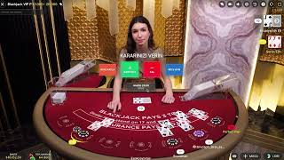 Blackjack  Keyifli Seansta Kanalları Kapılştırdık Sıralı Flush vs Perfect Pair canlıcasino [upl. by Ennahs]