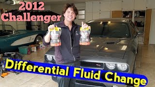 2012 Challenger Differential Fluid Change AMSOIL Severe Gear Easy Pack [upl. by Leacim843]