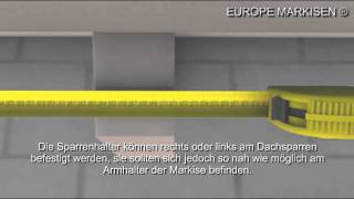 Montage und Einstellung der Markise EUROPE 2040  2060 [upl. by Finn]