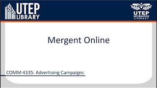 Mergent Online [upl. by Four]