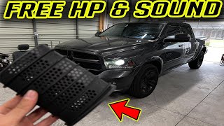 FREE HP on a RAM Ecodiesel 1500 Pickup Truck MORE TURBO DIESEL SOUND [upl. by Leummas]