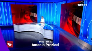 Tg2  Titoli con studio provvisorio 17032024 [upl. by Dougall354]