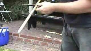 MAKING AN ATLATL DART PART III [upl. by Adeehsar]