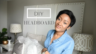 DIY SUPER EASY HEADBOARD TUTORIAL [upl. by Giark]