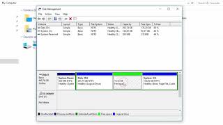 How to Partition Hard Disk in Windows 10 [upl. by Tega]