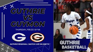 Watch Guthrie Basketball vs Guymon Regionals [upl. by Llenahs116]