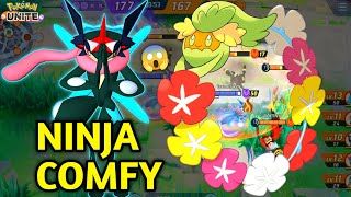 GRENINJA COMFY WORKS BETTER THAN ALL ROUNDER 🔥😱  POKEMON UNITE  GRENINJA GAMEPLAY 🔥 [upl. by Kowatch583]