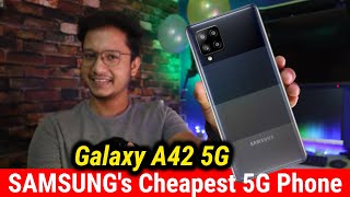 Samsung Galaxy A42 5G  Samsungs Cheapest 5G Smartphone  HINDI  Data Dock [upl. by Namhar]