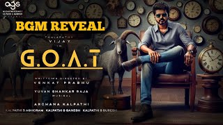 GOAT BGM Reveals ft MV Bhuvan  Thalapathy Vijay  Venkatprabhu  Yuvan [upl. by Hamil249]