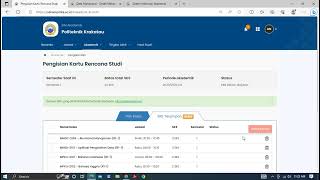 Pengisian KRS SIAKAD Sevima Politeknik Krakatau [upl. by Danielle928]