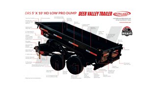 THE MOST DURABLE LITTLE DUMP 6 5x10 7K or 10K GVWR  DURA HAUL DEER VALLEY TRAILER [upl. by Liahkim748]