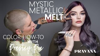 PRAVANA 180  Mystic Metallic Melt Hair Color HowTo [upl. by Cynar318]