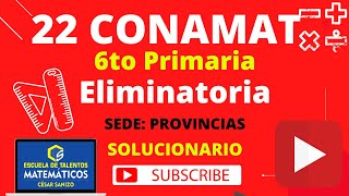 CONAMAT ELIMINATORIA 2019  6TO PRIM  PROVINCIA [upl. by Donoho400]