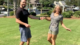 Couples 8 minute Dance Break  Basic Carolina Shag  Lesson 1 [upl. by Berg830]