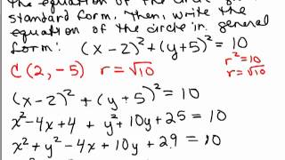 Equation of Circle 4 [upl. by Nohcim]