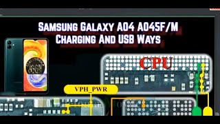 Samsung Galaxy A04 A045 Not Charging Problem Repair Charging Ways gsmsanjoy [upl. by Rector58]