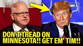 Gov Walz STRIKES BACK at Trump in first speech BACK [upl. by Hemetaf453]