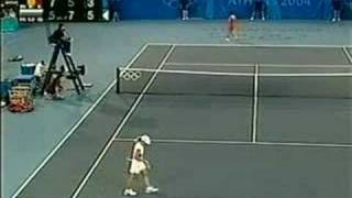 Justine Henin vs Anastasia Myskina Athens 2004 Semi 1517 [upl. by Sharl]