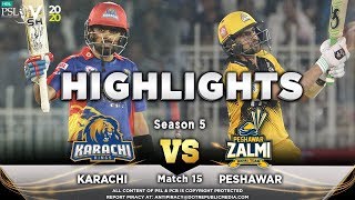 Karachi Kings vs Peshawar Zalmi  Full Match Highlights  Match 15  2 March  HBL PSL 2020  MA2 [upl. by Meyeroff990]