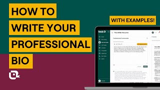 How to Write a Short Professional Bio with Examples and Templates [upl. by Galasyn]