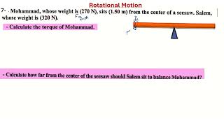 Rotational Motion الحركة الدورانية [upl. by Alebasi]