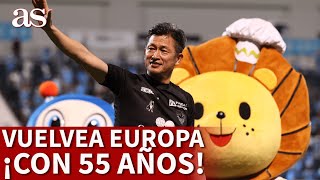 PORTUGAL  KAZUYOSHI MIURA vuelve a JUGAR en EUROPA¡con 55 años [upl. by Karlow]