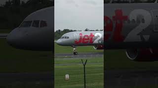 jet2 757 stunning close up taxi aviation planespotting planes [upl. by Ewer]