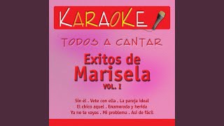 La Pareja Ideal Karaoke Version Originally Performed By Marisela [upl. by Martelle]