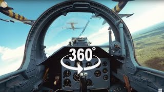 Fighter Jet Formation Flying 360° video  6 Jets [upl. by Edak]