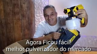 MELHOR PULVERIZADOR PARA PINTURAS EM GERAL  PULVERIZADOR EFICIENTE COM OTIMO JATO DE TINTA  DIY [upl. by Ycram115]