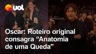 Oscar 2024 Anatomia de uma Queda ganha melhor roteiro original veja mais filmes premiados [upl. by Quenby]