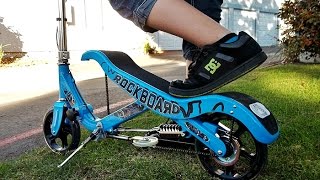 COOLEST SCOOTER EVER  Rock Board Scooter Reveiw [upl. by Rabbaj225]