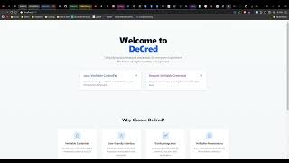 DeCred Demo DIF hackathon 2024 [upl. by Haskell353]