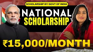 Government of India  ₹15000month  National Scholarship for postgraduate 2024 scholarship [upl. by Kired]