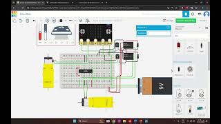 Control de motores en Tinkercad con Microbit tutorial básico [upl. by Mariand]