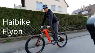 Haibike Flyon Xduro Nduro 100  auspacken fertig schrauben und Testfahrt  Tretmühle Stuttgart [upl. by Jacobine]