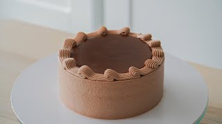 Chocolate Whipped Cream Cake [upl. by Hobard]