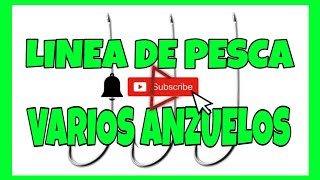 ✅ LINEA de PESCA con VARIOS ANZUELOS cómo hacer un PALANGRE de PESCA [upl. by Prissy]