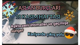 ASLAN BURÇLARI  Burclar ve tarot  18 Kasım Haftasi Ask ve Kariyer ✨️✨️✨️ [upl. by Toomin]