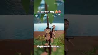 New Monkey 1v1 Map In Fortnite 🙉 shorts [upl. by Ytsirt]