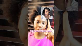 Twostrand twists is one of the easiest hairstyles to do on Afro hair afrohair twists afrogirl [upl. by Sheaff]