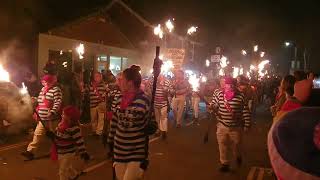 2024 Bonfire procession in Robertsbridge East Sussex [upl. by Dru229]